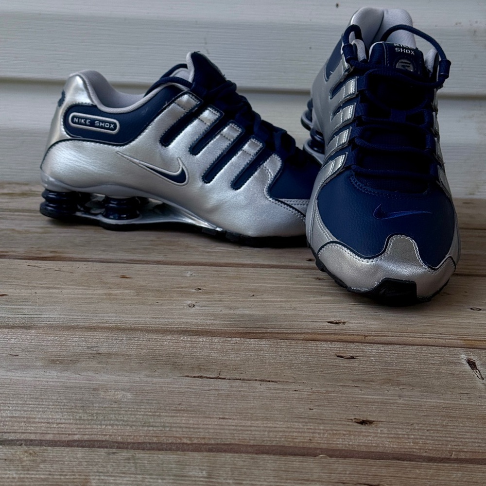 Nike Men’s Shox Sneakers - Navy & Silver